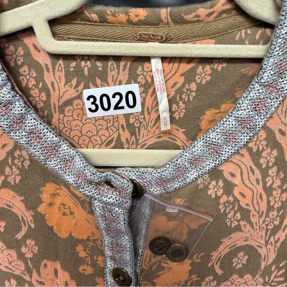 NEW Free People Drifter Sweatshirt Earth Combo - Picture 7 of 9